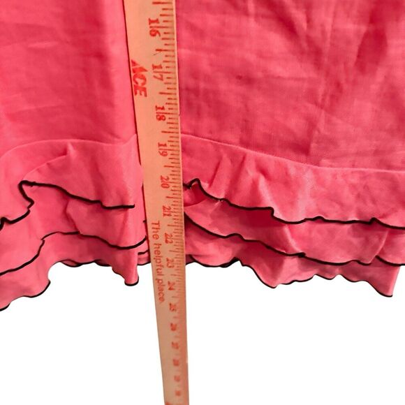 Mercer & Madison Sz 10 Linen Dress‎ Feminine Ruffles Office Cruise - Picture 6 of 15